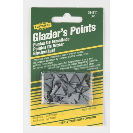 Fletcher-Terry Fletcher-Terry Glazier Points For Repairing or reglazing windows 0 oz 225 pk 08-511
